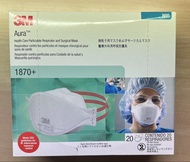 3M Aura N95 1870+ Respirator Surgical Mask (20 pcs) 口罩