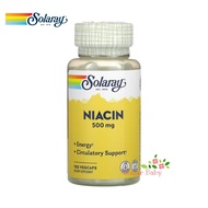 Solaray Niacin 500 mg 100 VegCaps (Vitamin B 3) ไนอะซิน วิตามินบี 3 ช่วยบำรุงระบบประสาทและสมอง 100 เ