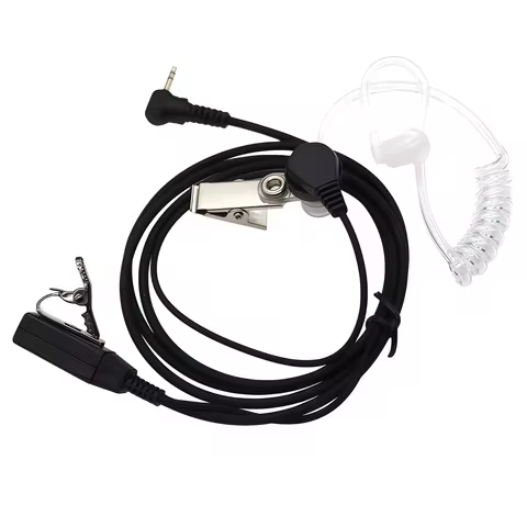 FBI Covert Acoustic Tube Earpiece Headset 1pin 2.5mm for Motorola Radio XT180 TKLR T92 H2O T82 T80 T