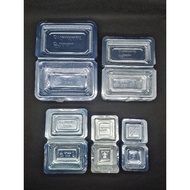 Plastic Mica Size 3XC 4XC 5XC 6XC 7 XC - Clear Plastic Food Box Contents 100 pcs