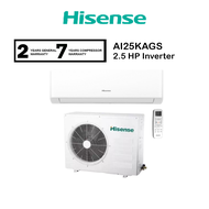 (SAVE 4.0) Hisense Air Cond AI25KAGS 2.5HP Inverter Air Conditioner R32