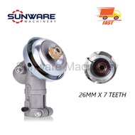 Brush Cutter Gear Case Assy 26mm 7T (TL33 TL43 TB33 TB43) Kepala Gear Case Mesin Rumput Tanaka Mitsu