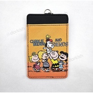 Peanuts Snoopy Beagle Dog Charlie Brown &amp; Friends Ezlink Card Holder with Keyring