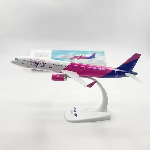 1:200 A321 Airplane Model WIZZ AIR Aircraft Plane Assembly Static Display Airliner Souvenir for Coll