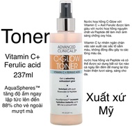 [MỸ] Toner Advanced Clinicals Glycolic Acid Toner Renew & Glow 8 fl oz (237 ml)