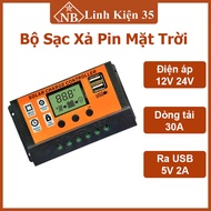Bộ Sạc Xả Pin Mặt Trời 12V 24V 30A