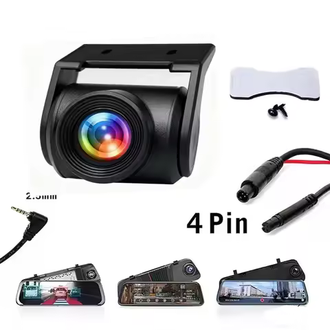 Car Rear View Camera 1080P Full HD AHD 4 Pin 2.5mm Reversing Image Camera 170° Wide Angle Night Visi