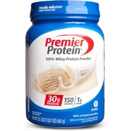 Premier Protein Powder, Vanilla Milkshake, 30g Protein, 1g Sugar, 100% Whey Protein, Keto Friendly, 