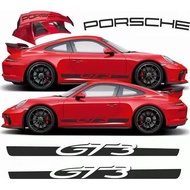 Porsche 911GT3 Body Side Skirt GT3RS 911 718 Car Stickers Garland Sports Decoration Personalized Sti