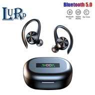 Sports Bluetooth Wireless Headphones - IPX5 Waterproof Ear Hooks with Mic for Gym Music