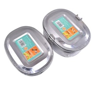 Hộp Cơm Trưa Vuông Inox Đôi/Một Lớp Hơi Nước Bento Hộp Bảo Quản Thực Phẩm Cho Học Sinh Và Quán Cà Ph