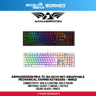 ARMAGGEDDON MKA-7C 104 Keys Hot-swappable Mechanical Gaming Keyboard - Wired