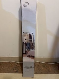 不銹鋼雙桿掛衣架 stainless steel dual pole garment rack  可伸縮調節高度  