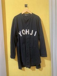 Y-3 Adidas Yohji Letter Baseball Jersey Longsleeve