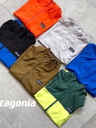 外國預訂 6色選 Patagonia Houdini 刺繡logo 拼色防水户外機能 連帽風褸外套