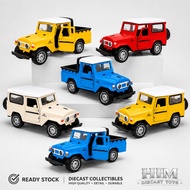 TOYOTA Diecast FJ40 1:36 Alloy Hardtop Pickup - Miniature Off Road Land Cruiser Car Children's Toy