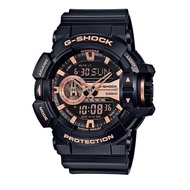 Casio G-Shock Black Rose Gold Large Rotary Ana-Digi Men s Watch GA-400GB-1A4