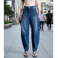 C5X Jeans - Kyoto Highwaist Barell Baggy Denim Jeans Women's Long Pants Barrel Pants Premium Stretch
