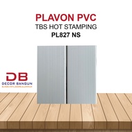 Plafon PVC Hot Stamping Putih Polos 
