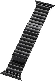 LEPLUS CORVIN Magnetic Block Metal Band Compatible with Apple Watch 38/40/41/42mm Compatible Band Bl
