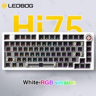LEOBOG Hi75 75% Custom Barebone Keyboard Wired Aluminum Keyboard Kit RGB Backlit Gasket Structure Ga