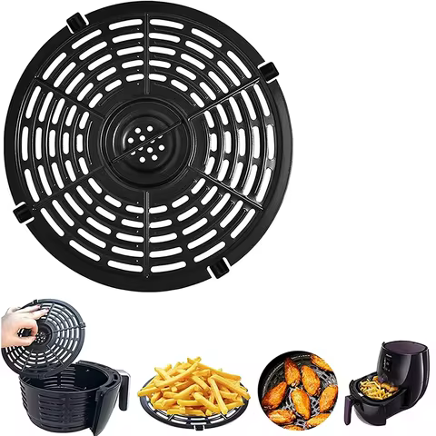 Airfryer Basket Replacement Grill Pan Oven Baking Tool Air Fryer Power Parts Plate Tray Food Cooking