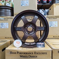 [4PCS] New Sport Rim 16inch Promax Wheels TE37 16X7JJ ET42/33 4H100 DARK