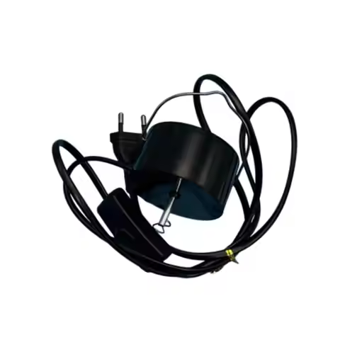 Electric Wind Spinner Rotating Motor EU 220V for Wind Sculptures Black 7x4cm