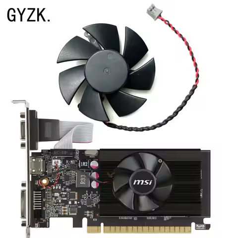 New For MSI GeForce GTX1030 GT610 710 720 730 LP OC V1 Graphics Card Replacement Fan HA5010M12F-Z