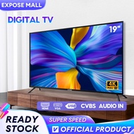 🔥Support MYTV🔥19 inch Digital TV TV Murah 19 inch LED 4K Television Dolby Sound 1080P Support CVBS/A