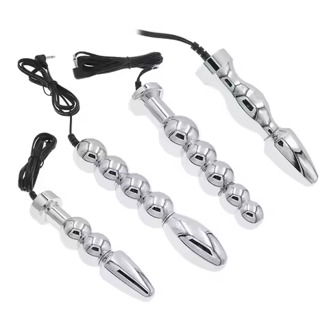 Stimulator Electric Shock Pulse Therapy Medical Themed Toys Female Masturbation Orgasm Metal Anal Be