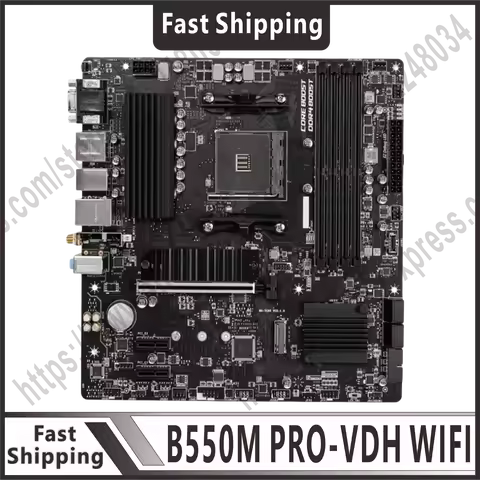B550 motherboard supports 5500 cpus B550M PRO-VDH WIFI slot AM4 AMD B550 DDR4 128GB PCI-E 4.0 M.2 SA
