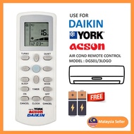 **OFFER** York / Acson DGS01 daikin Air Cond Air Conditioner Remote Control