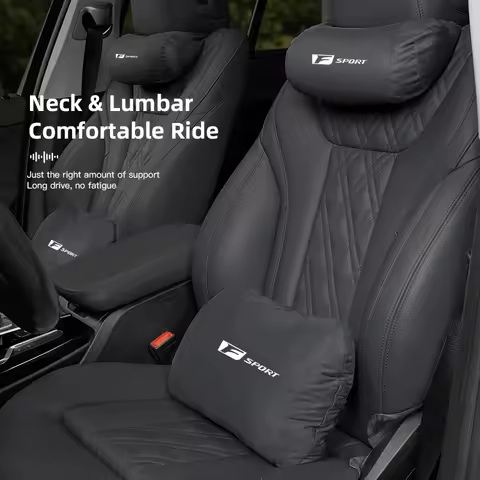 Car Headrest Support Cushion Suede Lumbar Pillow Accessories For Lexus UX LS GS NX IS250 LX570 ES300