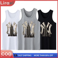 Sando for Men Vintage NYC Empire State Building Graphic Tank Top Casual Streetwear Sleeveless Muscle