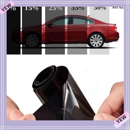 YYE 1Roll 50x3m Window Tint Film, Solar UV Protection Sun Shade Car Foils, Durable VLT 1%-50% Heat UV Block Black Glass Sticker Windshield