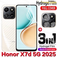 HONOR X7d 2025 3IN1 Front Back Hydrogel Film For Honor X7d X7c X6a X6b X6c X7 d HonorX7d 4G 5G Full 