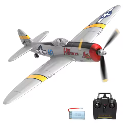 P47 Thunderbolt RC Airplane 2.4G 4CH 6 Axis 400mm Wingspan RC Aircraft One Key Aerobatic RTF Glider 