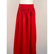 ASTRA - GEORGINA Red Maxi Skirt