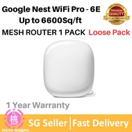 Google Nest WiFi Pro - 6E - Wifi 6 Reliable Home Wi-Fi System with Fast Speed and Whole Home Coverag