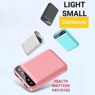 Kulomi Shop ♥️ Slim small lightweight portable charger 20000mAh power bank mini powerbank. WHILE STOCKS LAST!