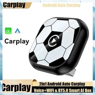 [D E H F] 2in1 Wireless Carplay Adapter Android AUTO Bluetooth5.0+WiFi USB Dongle AI Box Wired CarPl