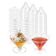 80 Pack Plastic Glasses Disposable Cocktail Glasses 5 Oz Plastic Cocktail GlassesIce Cream Dessert C