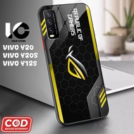 HP Softcase VIVO Y20hp VIVO Y20S V2029, V2029 Glossy Case Shiny Glass Casing Protective Mobile Phone