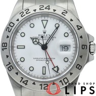 二手勞力士探險家型 II 16570(A) 不鏽鋼男士腕錶，白色，拋光，1999 年，成色極佳，原廠錶盒和保固卡