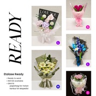 [ INSTANT ] Fuzzy Wire Bouquet Flower Bouquet Showcase Wire Flower Bouquet/ Men's Bouquet/ Tulip Bou
