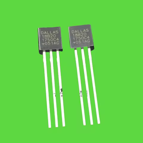 50PCS/DS18B20 programmable digital thermometer 18B20 temperature sensor TO-92 in-line DS18B20