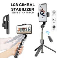 L08 Bluetooth Handheld Gimbal Stabilizer Mobile Phone Selfie Stick Holder Adjustable Selfie Stand