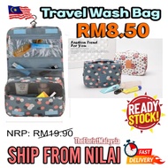 🔥𝑹𝑬𝑨𝑫𝒀 𝑺𝑻𝑶𝑪𝑲🔥Wash Bag Portable Travel Storage Wash Bag Hanging Hook Wash Bag Storage Bag Toiletry Ba