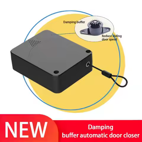 New Upgrade Damping Buffer Automatic Door Closer Punch Free Sliding Door Automatic Door Closer Multi